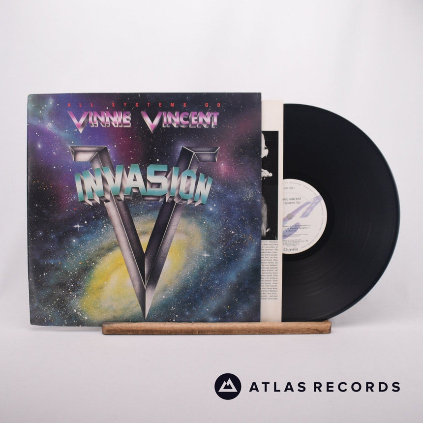 Vinnie Vincent Invasion All Systems Go LP Vinyl Record - Front Cover & Record