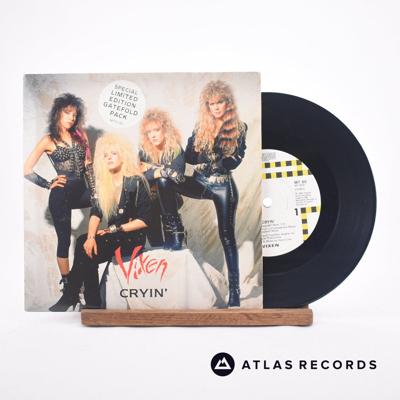 Vixen Cryin' 7" Vinyl Record - Front Cover & Record