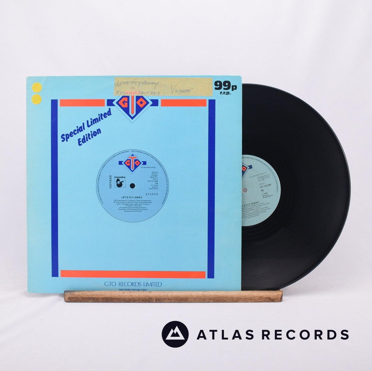 Voyage Let's Fly Away 12" Vinyl Record - Front Cover & Record