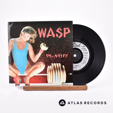 W.A.S.P. 95-Nasty 7" Vinyl Record - Front Cover & Record