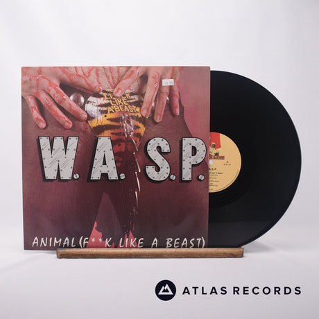 W.A.S.P. Animal 12" Vinyl Record - Front Cover & Record