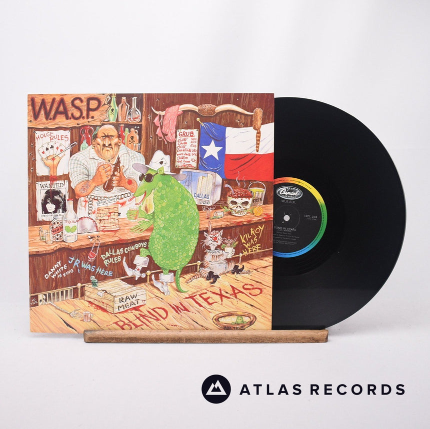 W.A.S.P. Blind In Texas 12" Vinyl Record - Front Cover & Record
