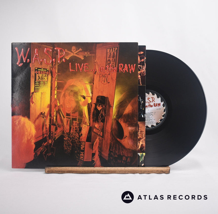 W.A.S.P. Live... In The Raw LP Vinyl Record - Front Cover & Record