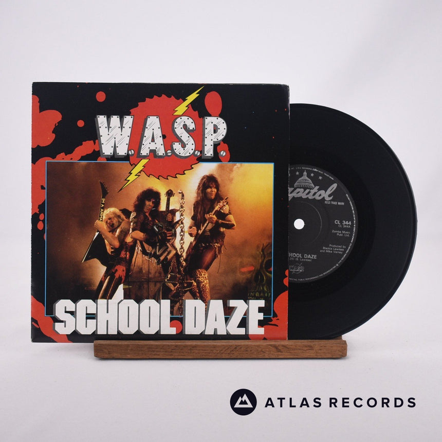 W.A.S.P. School Daze 7" Vinyl Record - Front Cover & Record