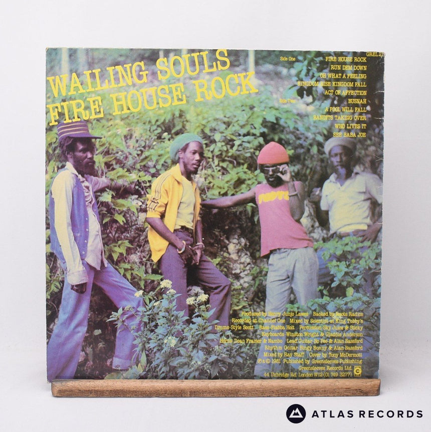 Wailing Souls - Fire House Rock - A B LP Vinyl Record - VG+/EX