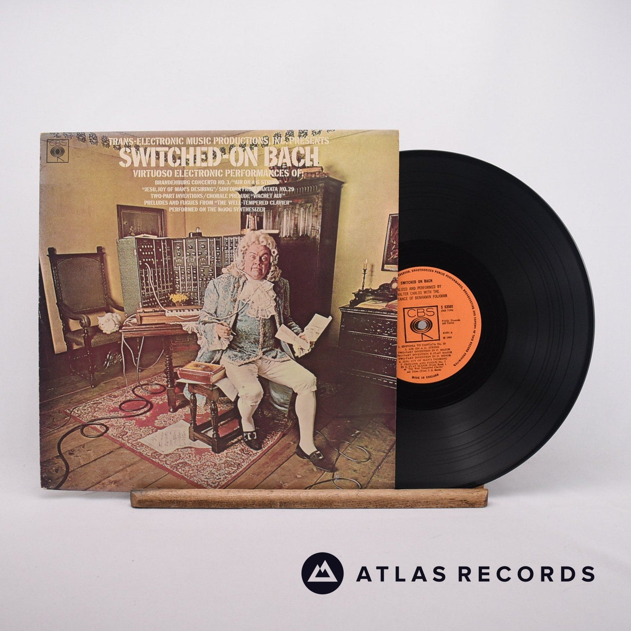 Walter Carlos Switched-On Bach LP Vinyl Record - Front Cover & Record