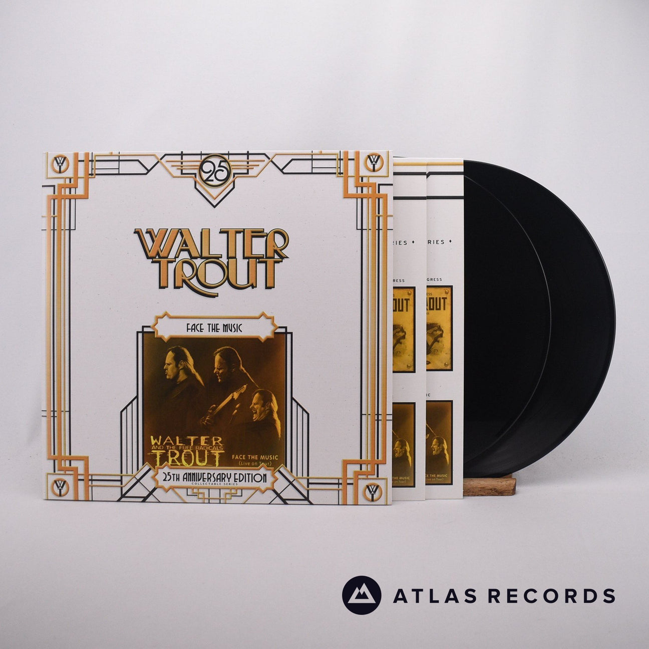 Walter Trout And The Free Radicals Face The Music 2 x LP Vinyl Record - Front Cover & Record