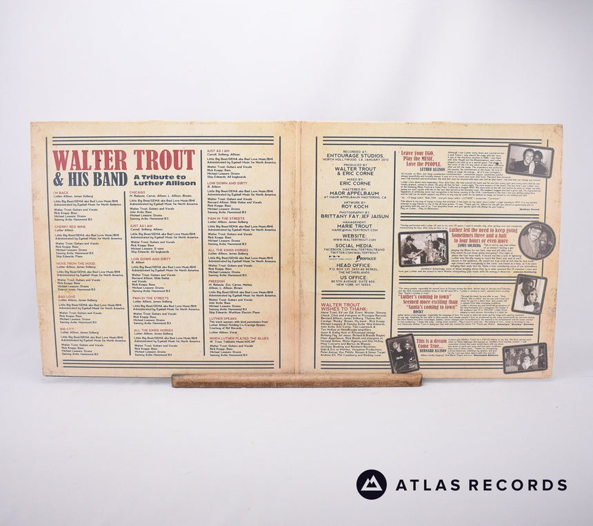 Walter Trout & His Band - Luther's Blues - 2 x LP Vinyl Record - VG+/EX