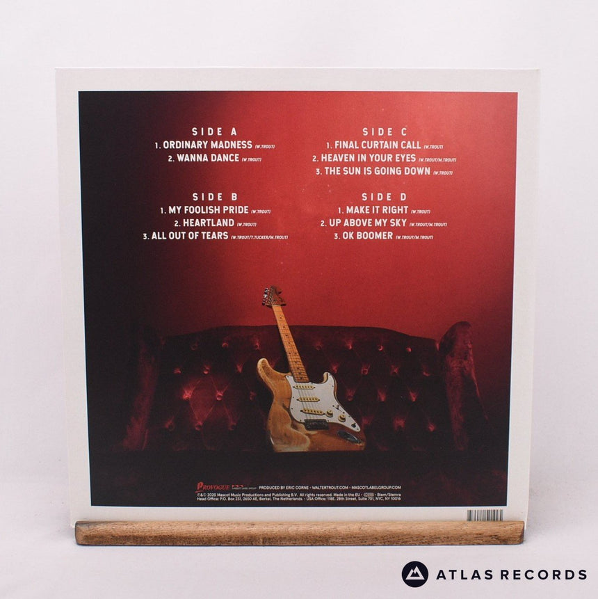 Walter Trout - Ordinary Madness - 180G Red 2 x LP Vinyl Record - EX/EX