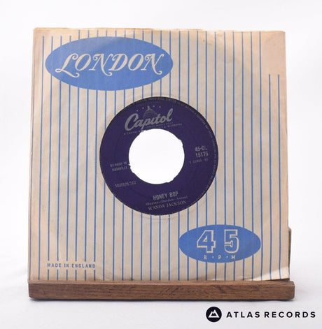 Wanda Jackson - Mean, Mean Man / Honey Bop - 7" Vinyl Record - VG