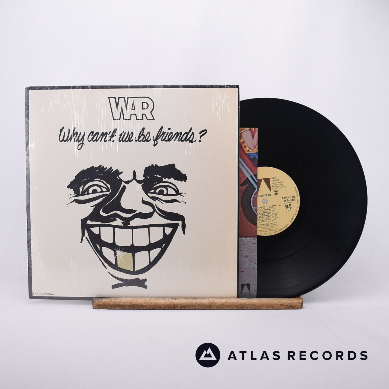 War Why Can't We Be Friends? LP Vinyl Record - Front Cover & Record