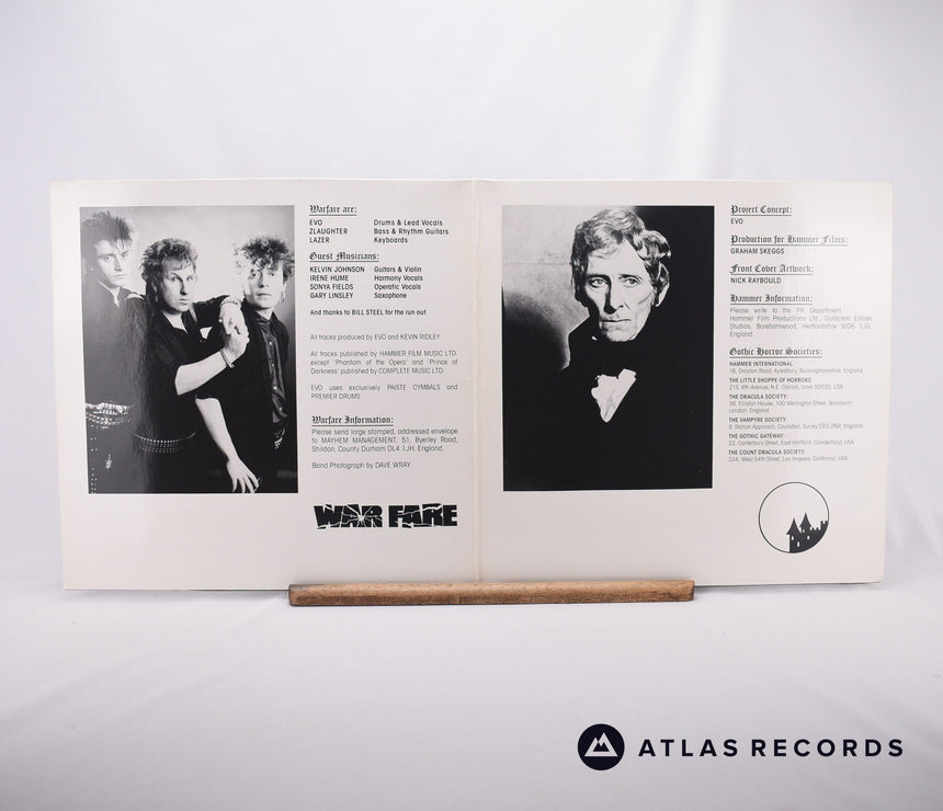Warfare - Hammer Horror - Gatefold A1 B1 LP Vinyl Record - EX/EX