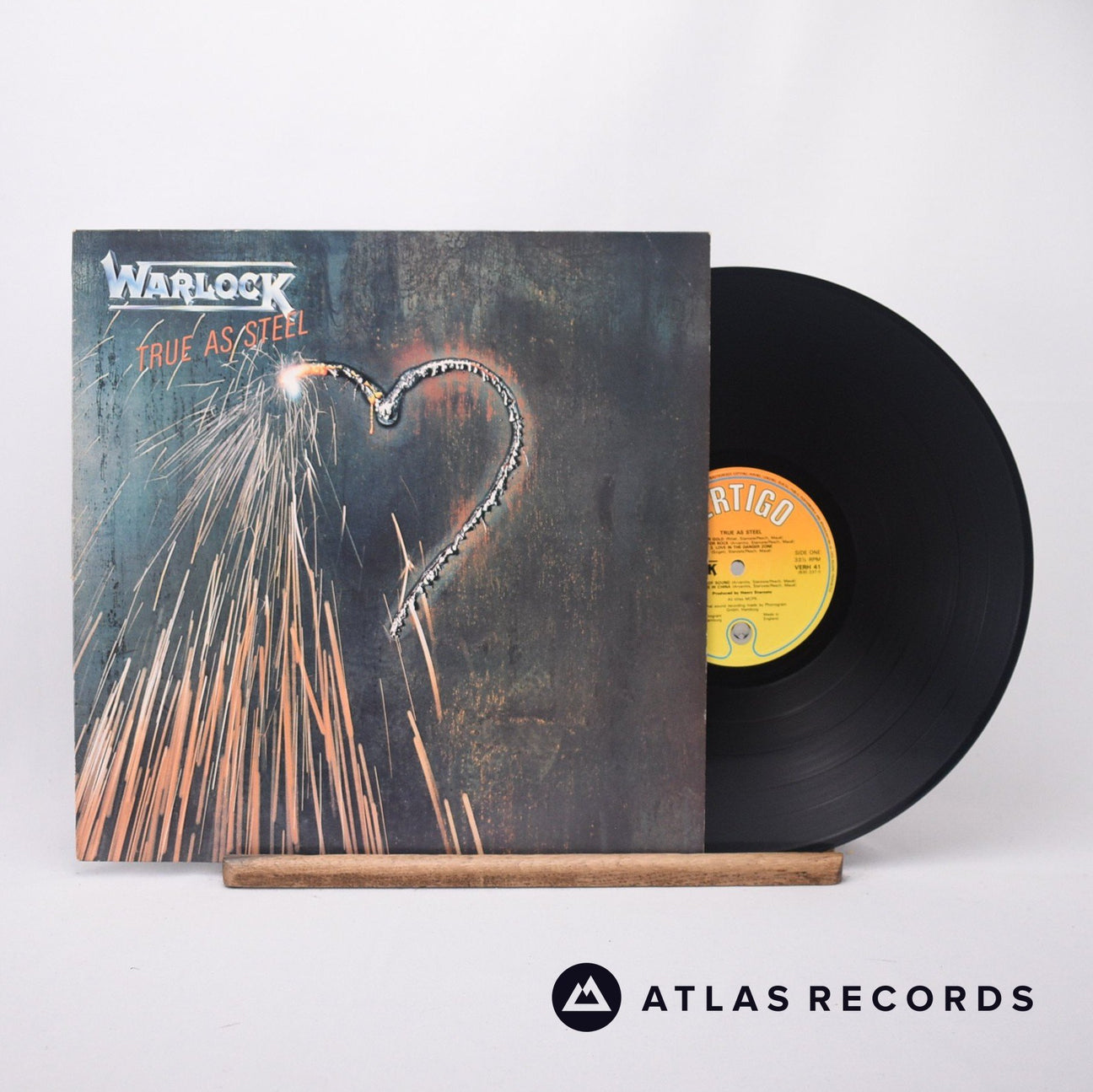 Warlock True As Steel LP Vinyl Record - Front Cover & Record