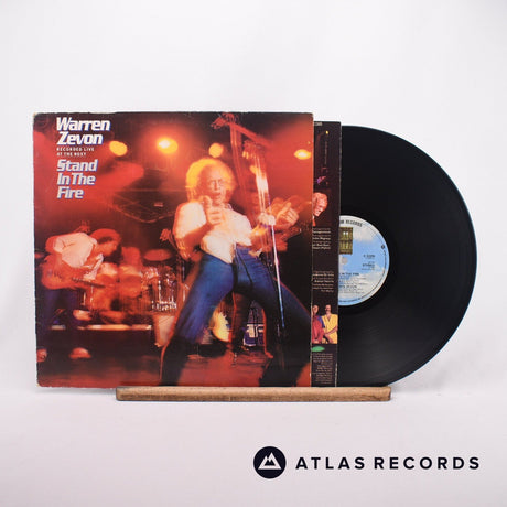 Warren Zevon Stand In The Fire LP Vinyl Record - Front Cover & Record
