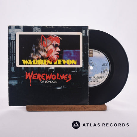 Warren Zevon Werewolves Of London 7" Vinyl Record - Front Cover & Record