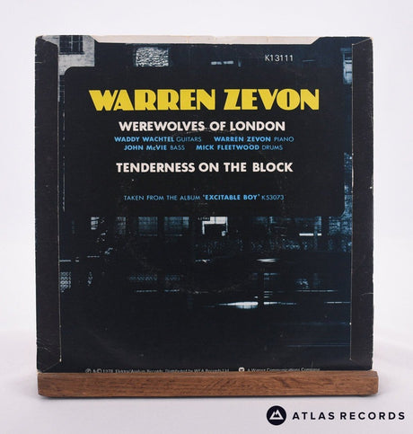 Warren Zevon - Werewolves Of London - 7" Vinyl Record - VG+/VG+