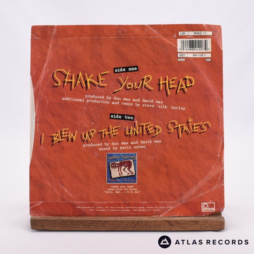 Was - Shake Your Head - 7" Vinyl Record - VG+/EX