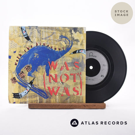 Was Walk The Dinosaur 7" Vinyl Record - Sleeve & Record Side-By-Side