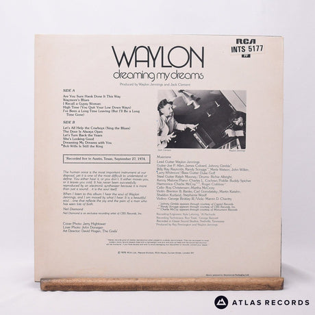 Waylon Jennings - Dreaming My Dreams - Reissue LP Vinyl Record - VG+/VG+