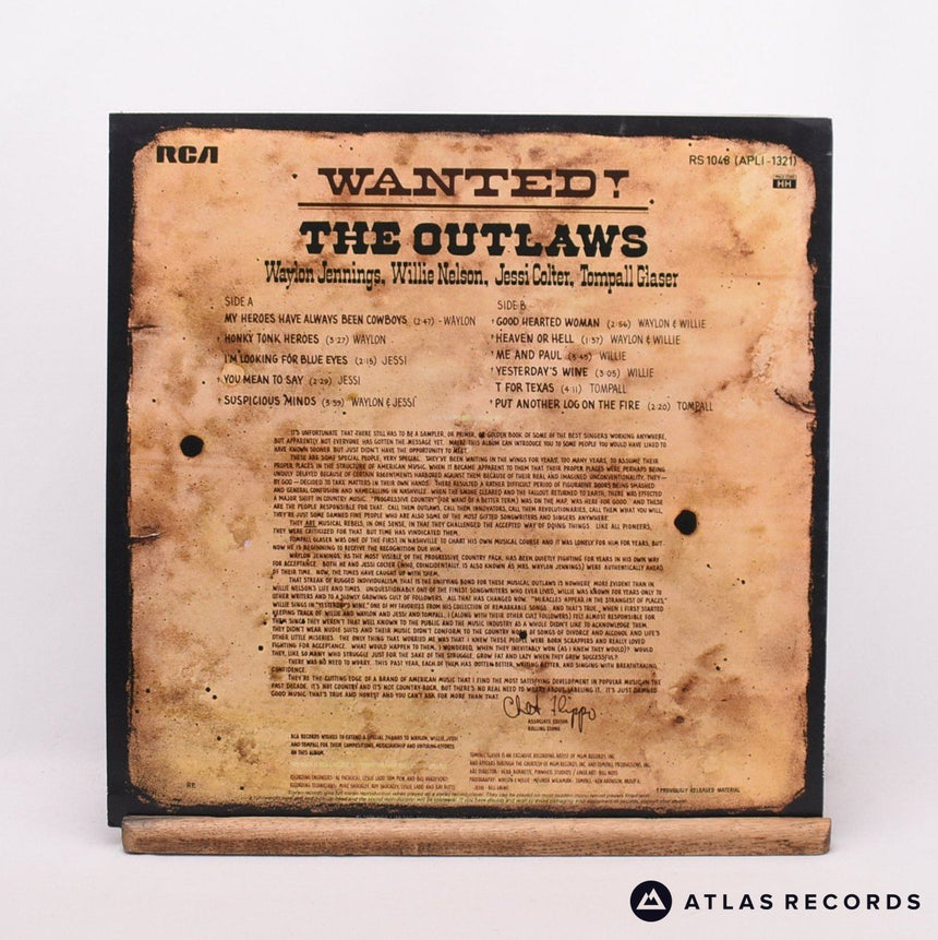 Waylon Jennings - Wanted! The Outlaws - LP Vinyl Record - EX/EX