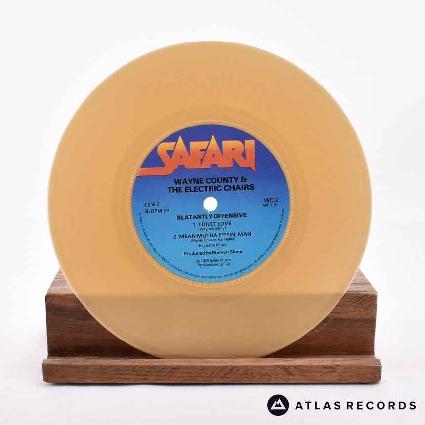 Wayne County - Blatantly Offenzive E.P. - Gold 7" EP Vinyl Record - EX/EX