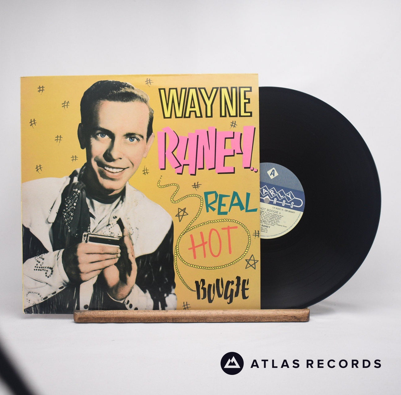 Wayne Raney Real Hot Boogie LP Vinyl Record - Front Cover & Record