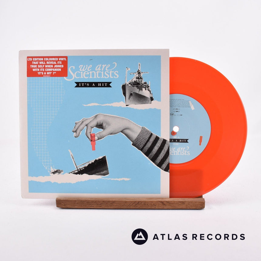We Are Scientists It's A Hit 7" Vinyl Record - Front Cover & Record