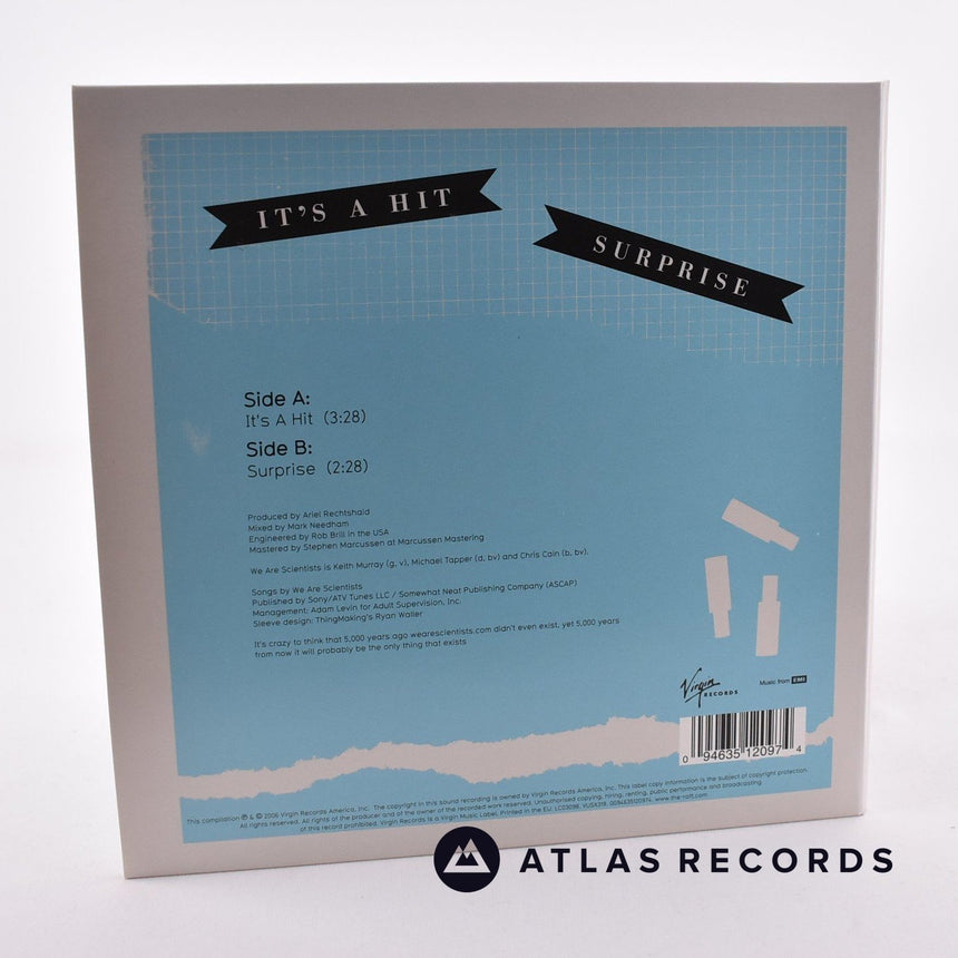 We Are Scientists - It's A Hit - Blue Limited Edition 7" Vinyl Record - NM/NM