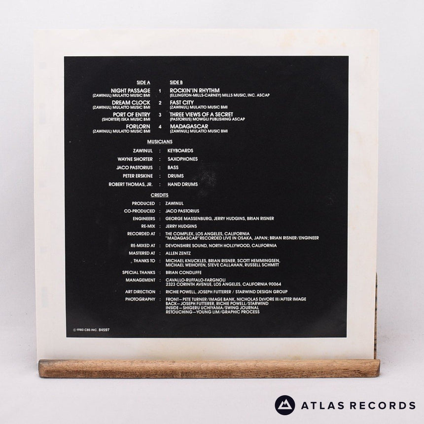 Weather Report - Night Passage - LP Vinyl Record - VG+/VG+