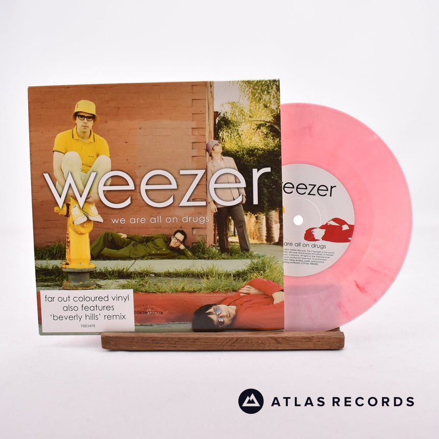 Weezer We Are All On Drugs 7" Vinyl Record - Front Cover & Record