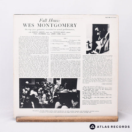 Wes Montgomery - Full House - LP Vinyl Record - VG+/VG+