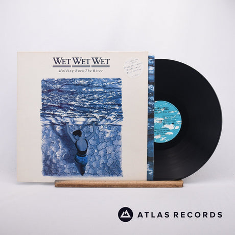 Wet Wet Wet Holding Back The River LP Vinyl Record - Front Cover & Record