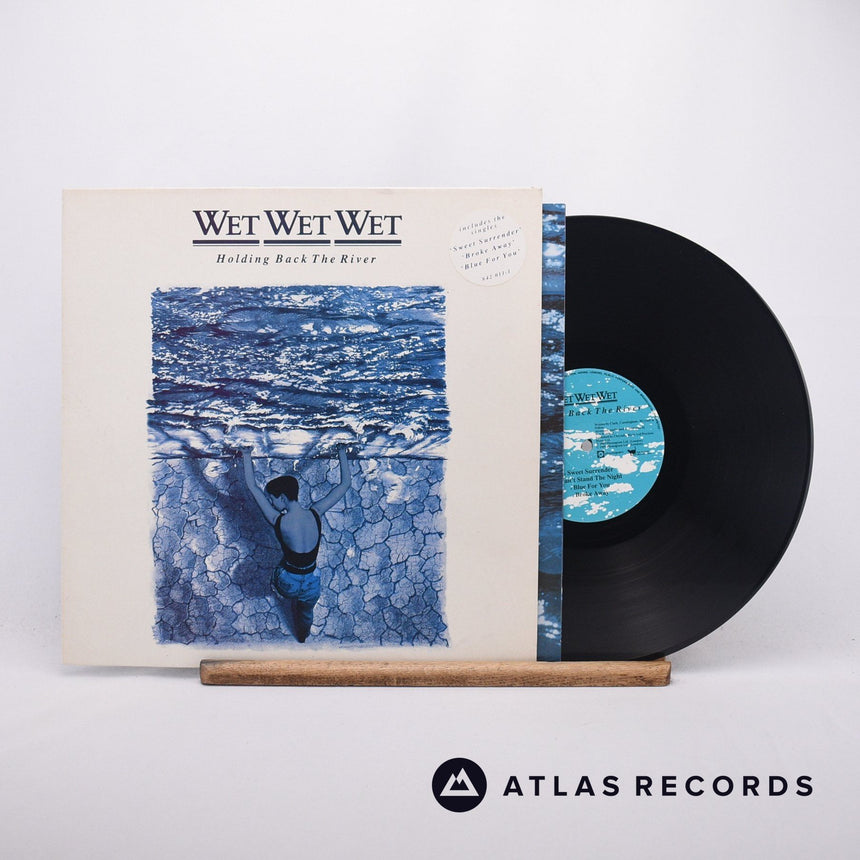 Wet Wet Wet Holding Back The River LP Vinyl Record - Front Cover & Record