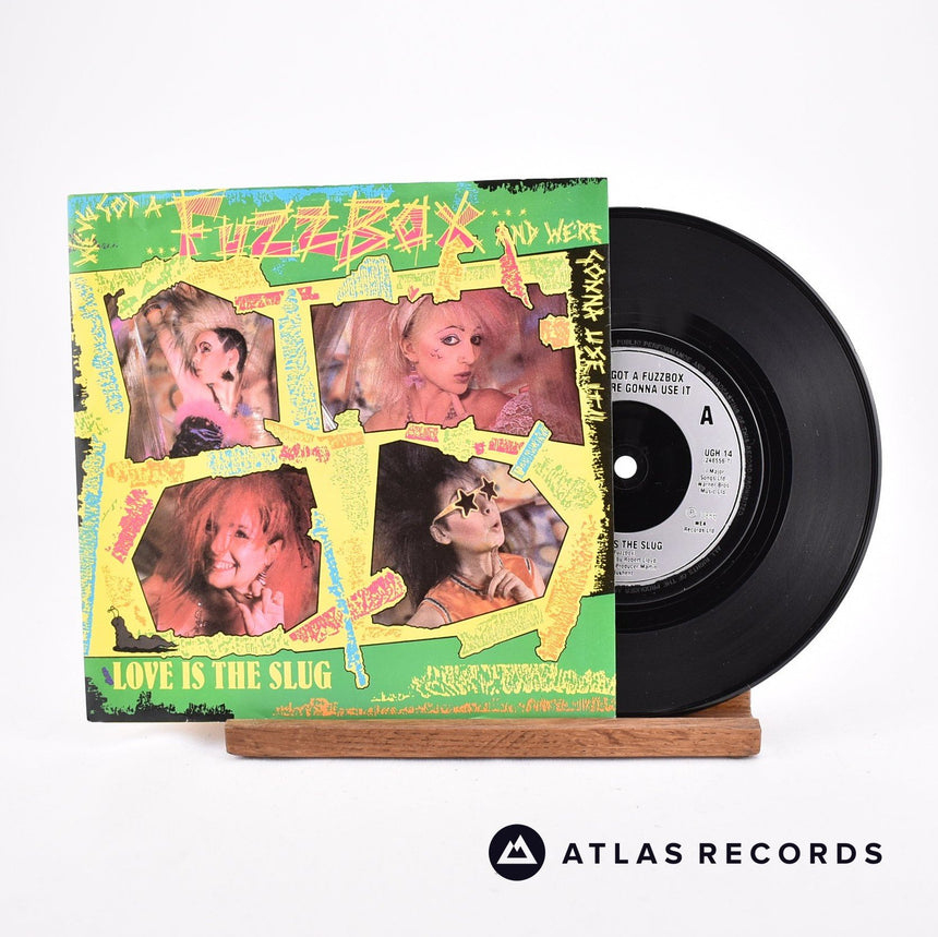 We've Got A Fuzzbox And We're Gonna Use It Love Is The Slug 7" Vinyl Record - Front Cover & Record