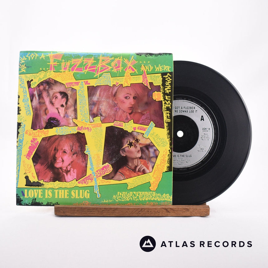 We've Got A Fuzzbox And We're Gonna Use It Love Is The Slug 7" Vinyl Record - Front Cover & Record