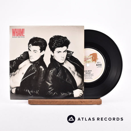 Wham! Bad Boys 7" Vinyl Record - Front Cover & Record