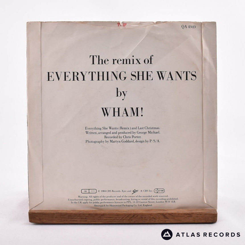 Wham! - Everything She Wants - 7" Vinyl Record - VG+/EX