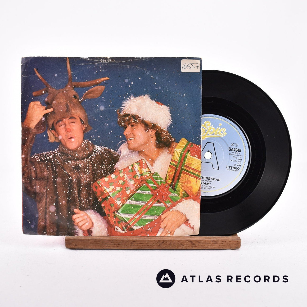 Wham! Last Christmas 7" Vinyl Record - Front Cover & Record