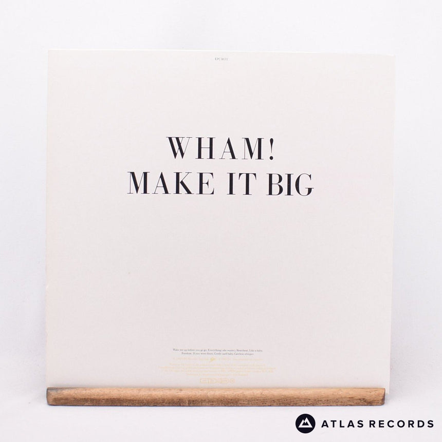 Wham! - Make It Big - Lyric Sheet A4 B2 LP Vinyl Record - EX/EX