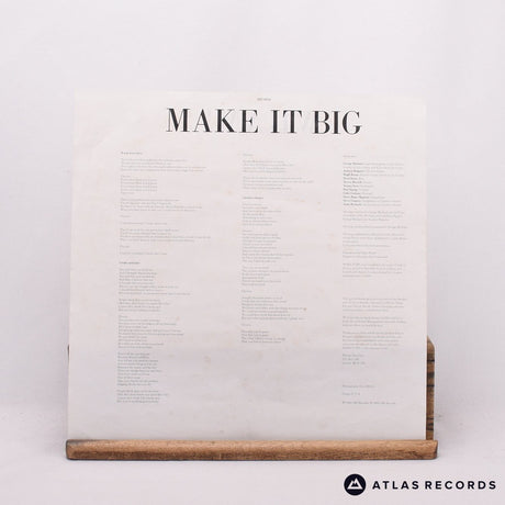 Wham! - Make It Big - Lyric Sheet LP Vinyl Record - VG+/VG+