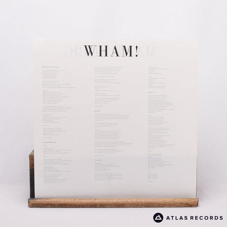 Wham! - Make It Big - Lyric Sheet LP Vinyl Record - VG+/EX