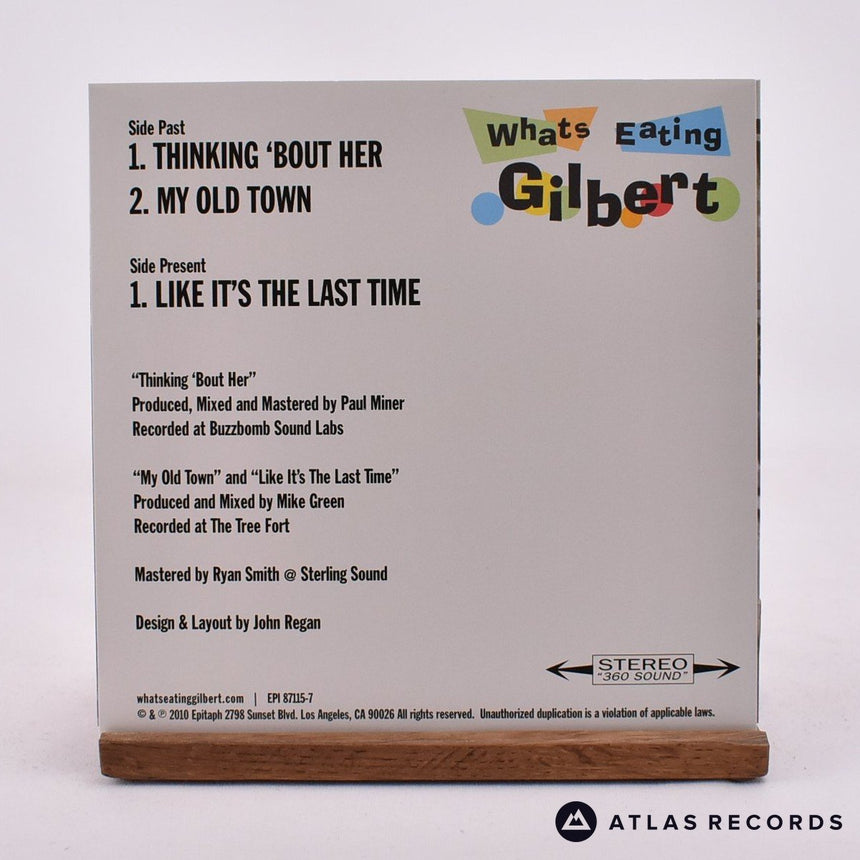 What's Eating Gilbert - Thinking 'Bout Her - Red 7" Vinyl Record - NM/NM