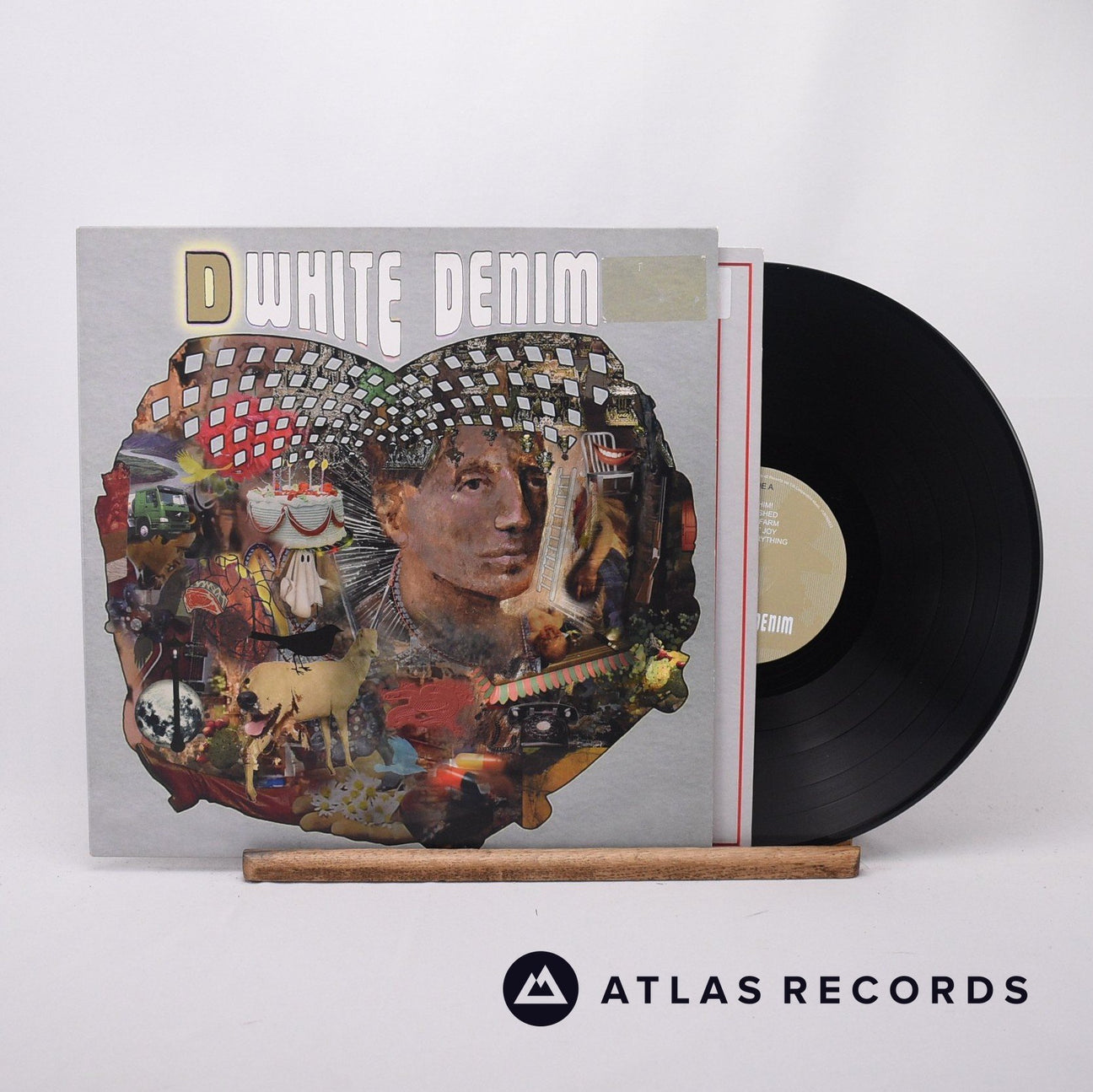 White Denim D LP Vinyl Record - Front Cover & Record