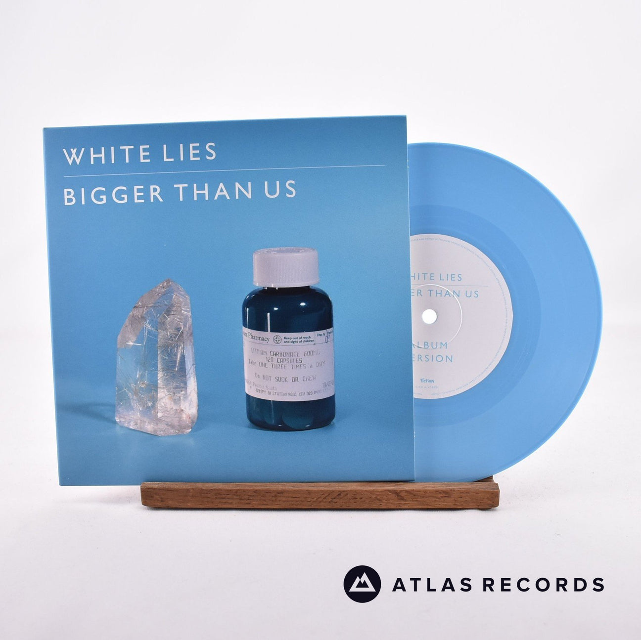 White Lies Bigger Than Us 7" Vinyl Record - Front Cover & Record
