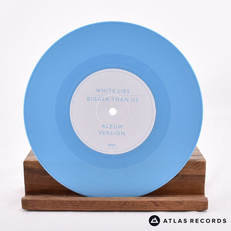 White Lies - Bigger Than Us - Blue 7" Vinyl Record - NM/NM
