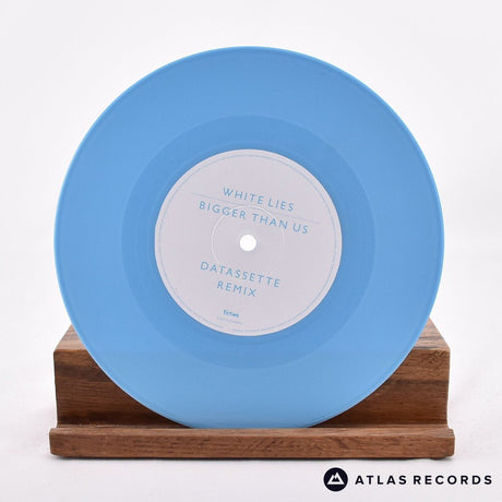 White Lies - Bigger Than Us - Blue 7" Vinyl Record - NM/NM