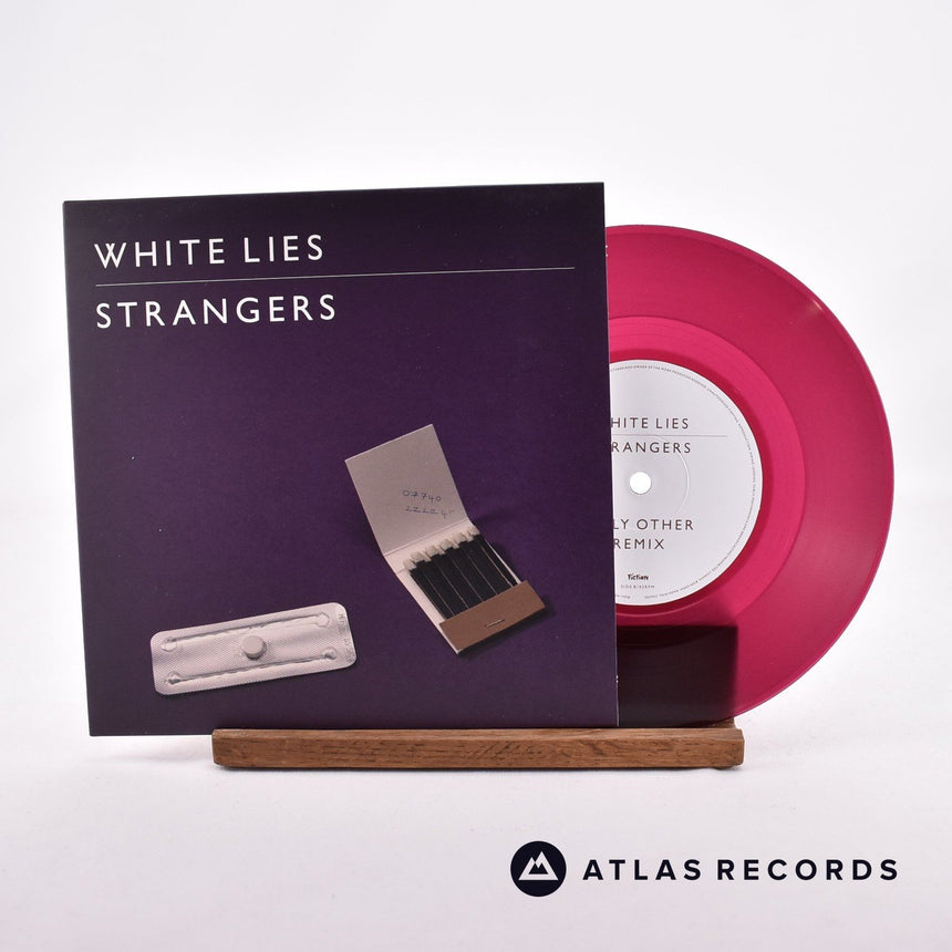 White Lies Strangers 7" Vinyl Record - Front Cover & Record