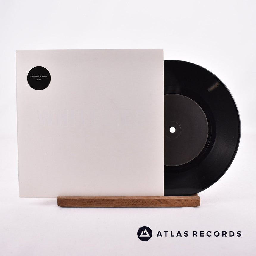White Lies Unfinished Business 7" Vinyl Record - Front Cover & Record