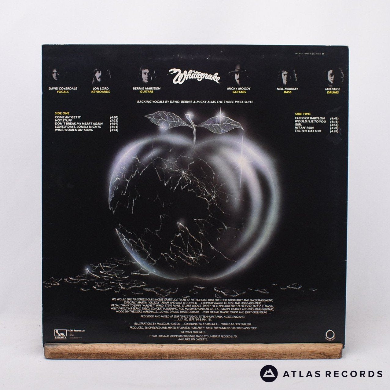 Whitesnake Come An' Get It LP Vinyl Record VG+/EX – Atlas Records