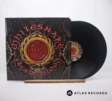 Whitesnake Flesh & Blood Double LP Vinyl Record - Front Cover & Record